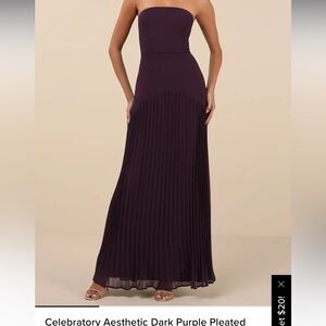 Lulus plum maxi dress